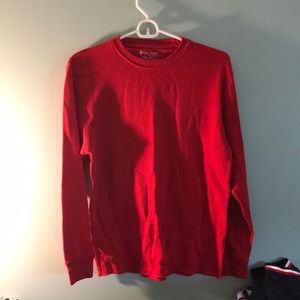 Men’s red long sleeve thermal